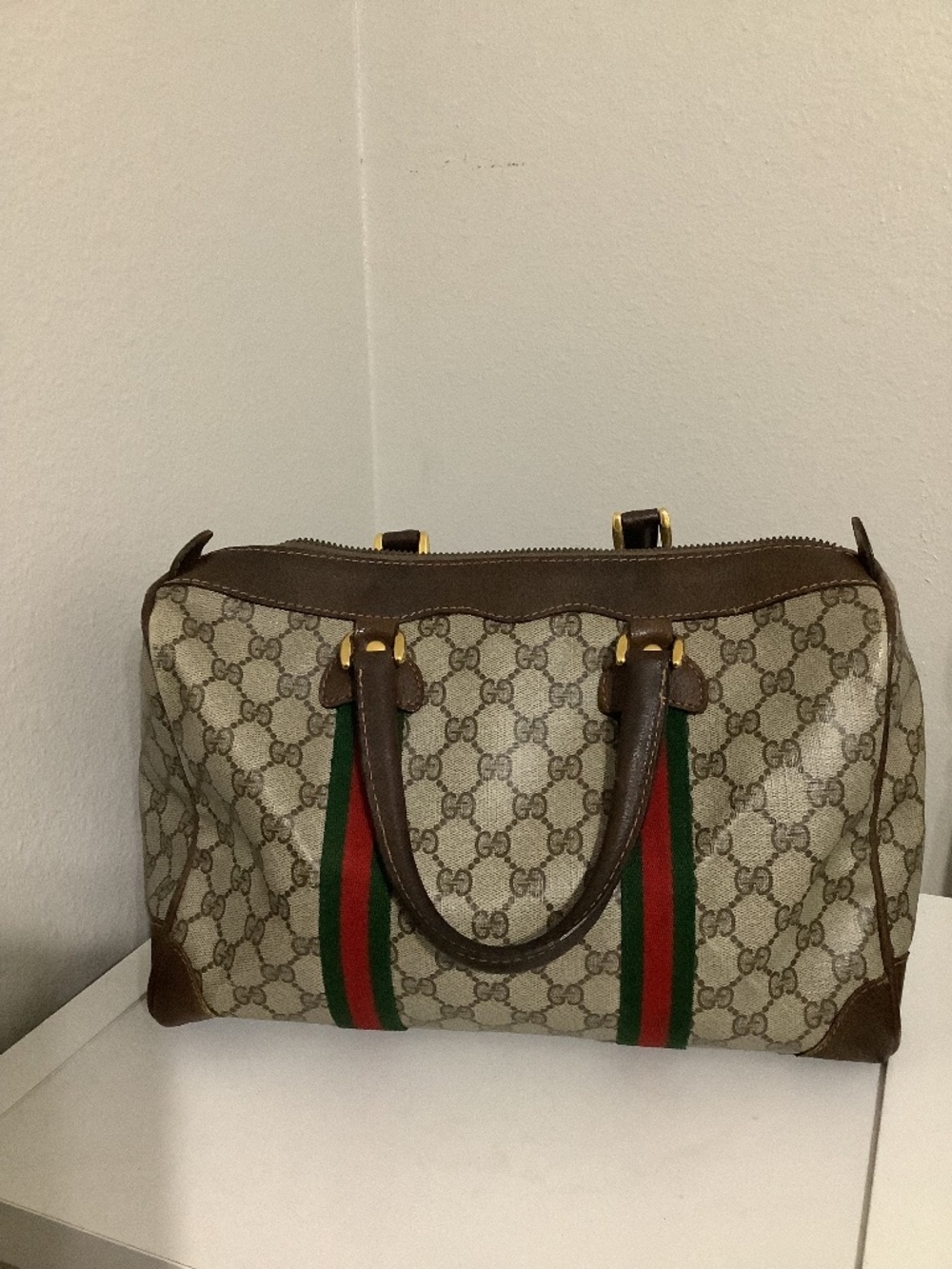 Gucci Ophidia GG Supreme Boston Bag